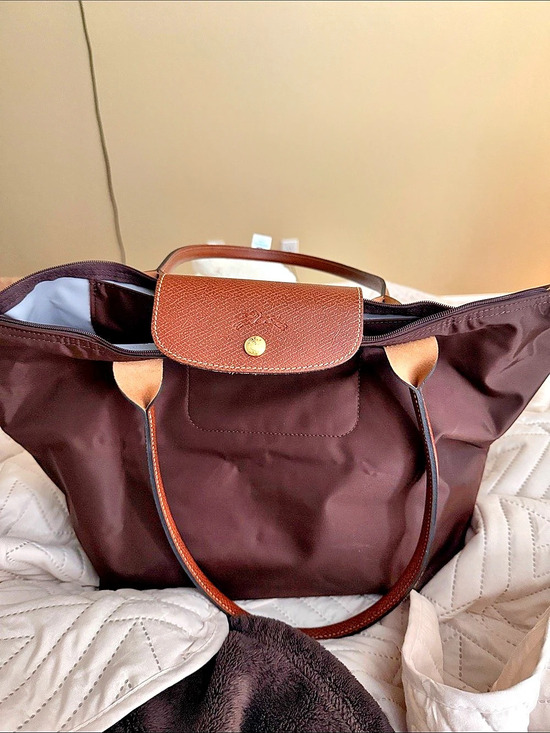 Longchamp Handbags - Longchamp Le Pliage Original Shoulder Tote in Brown